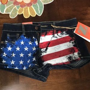 American flag shorts